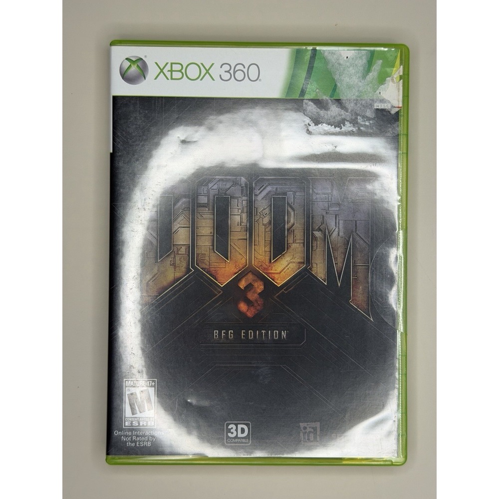 XBOX 360- DOOM 3 BFG EDITION- COMPLETE W/ MANUAL